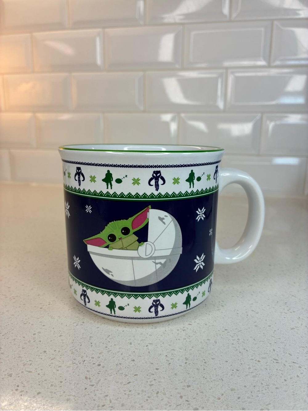 NEW Disney Star Wars Mandalorian Baby Yoda The Child Ceramic Mug 20oz Holiday
